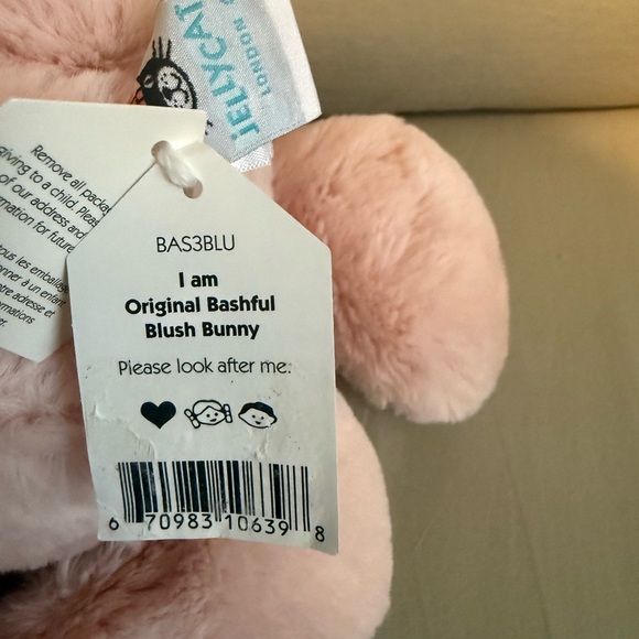 Jellycat Bashful Blush Bunny Plush - Picture 2 of 3